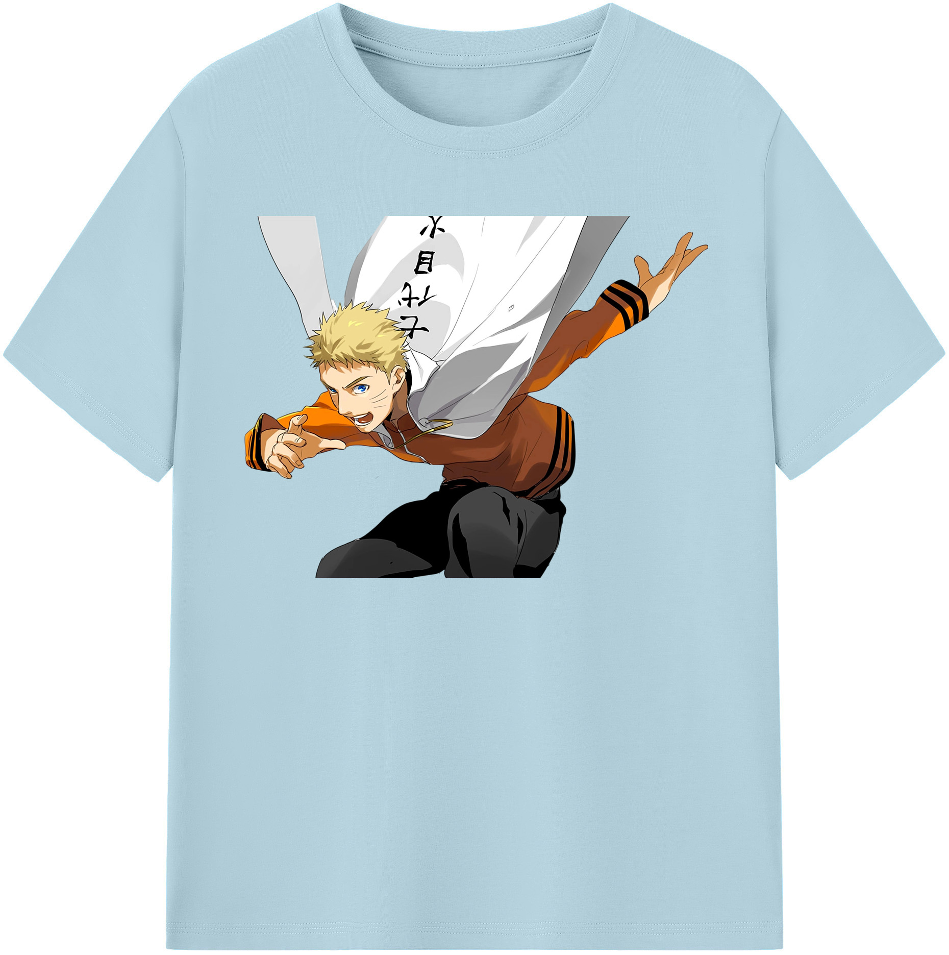 （画像用） NARUTO -ナルト- うずまき ナルト Uzumaki Naruto 綿100％半袖Tシャツ（フロントプリント）